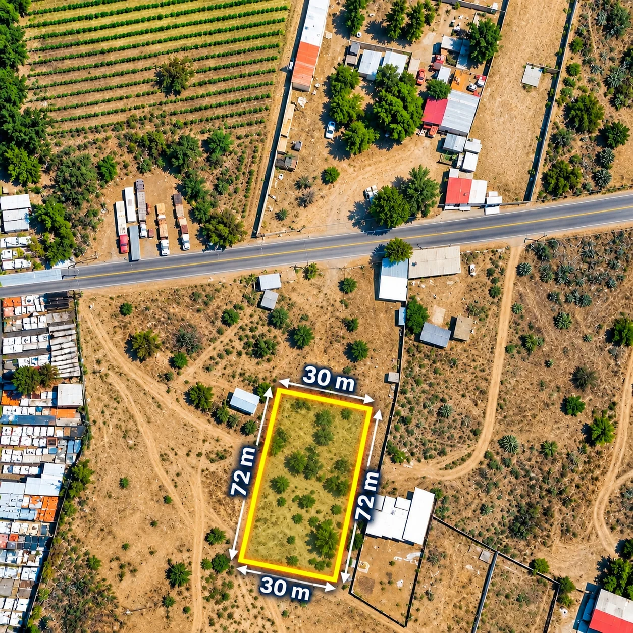 Terreno · Mitla · cerca de carretera